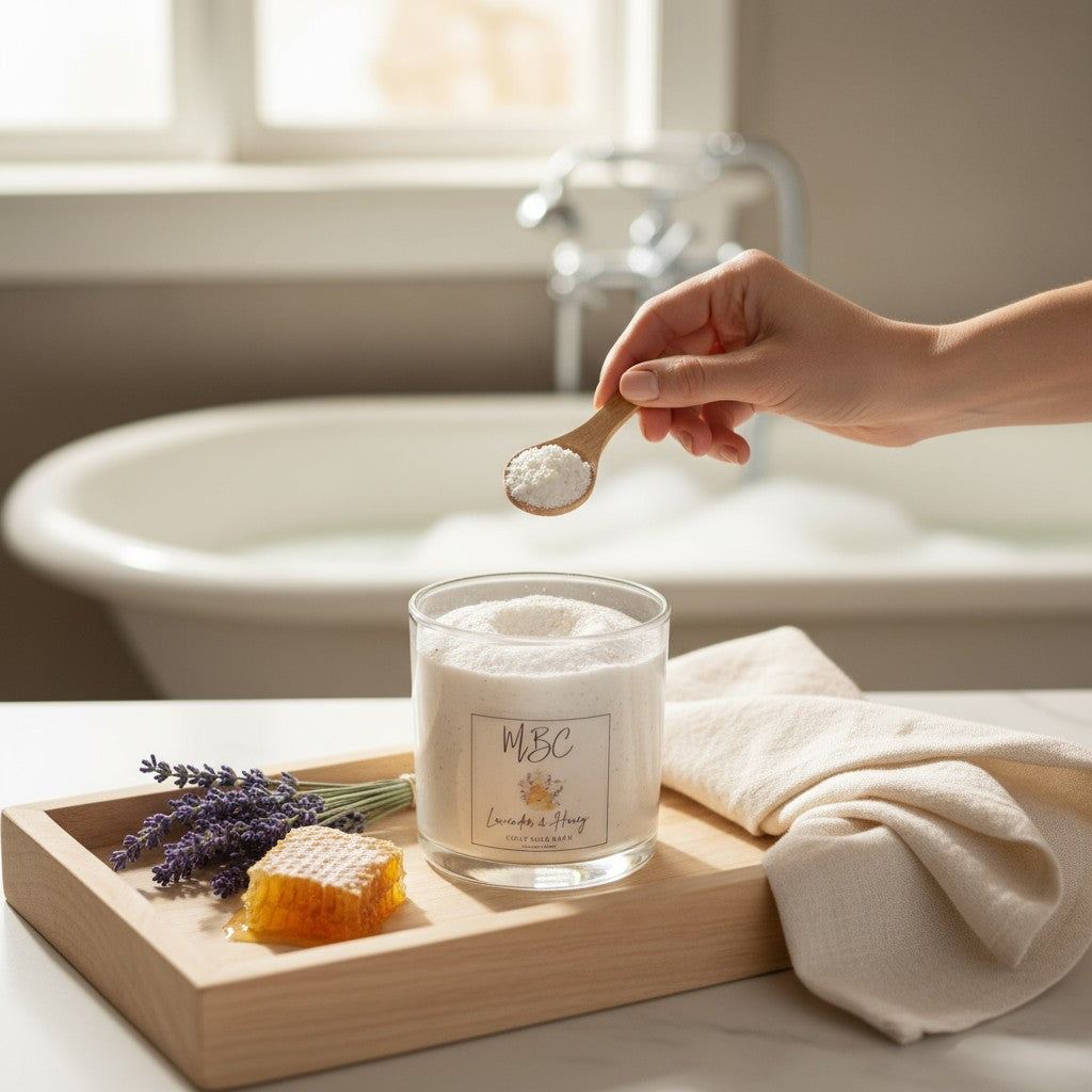 Honey Lavender Soothing Bath Soak | Relaxing Goat Milk Bath