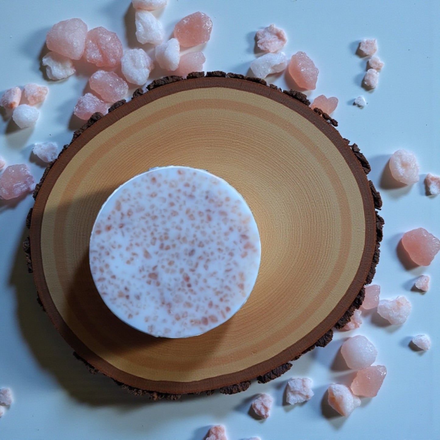 Shea & Pink Himalayan Salt Exfoliating Soap | Pink Vanilla Kiss Scent