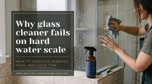 Why Glass Cleaner Won’t Remove Hard Water Scale (and How to Fix It) | Mama Be Clean