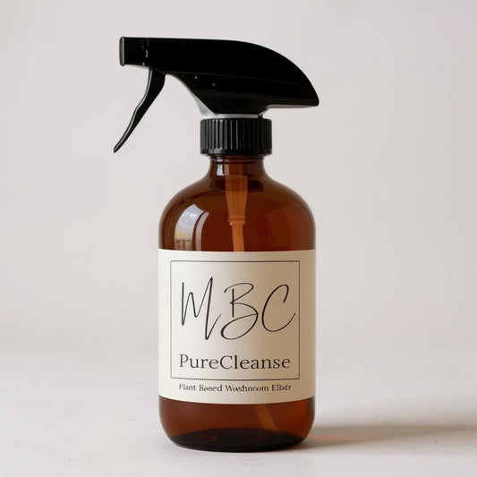 16oz Amber Glass Spray Bottle with Black Trigger | Wholesale