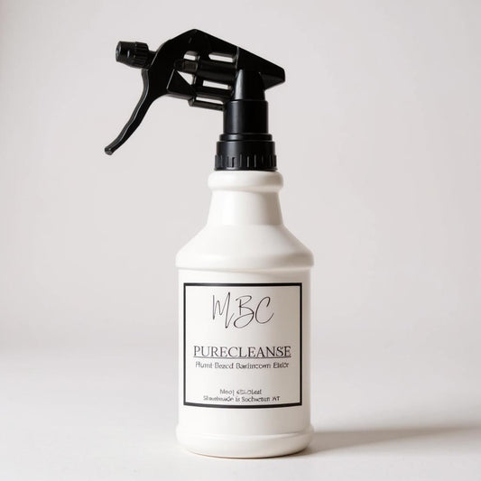 32oz White Plastic Spray Bottle with Adjustable Nozzle | Wholesale