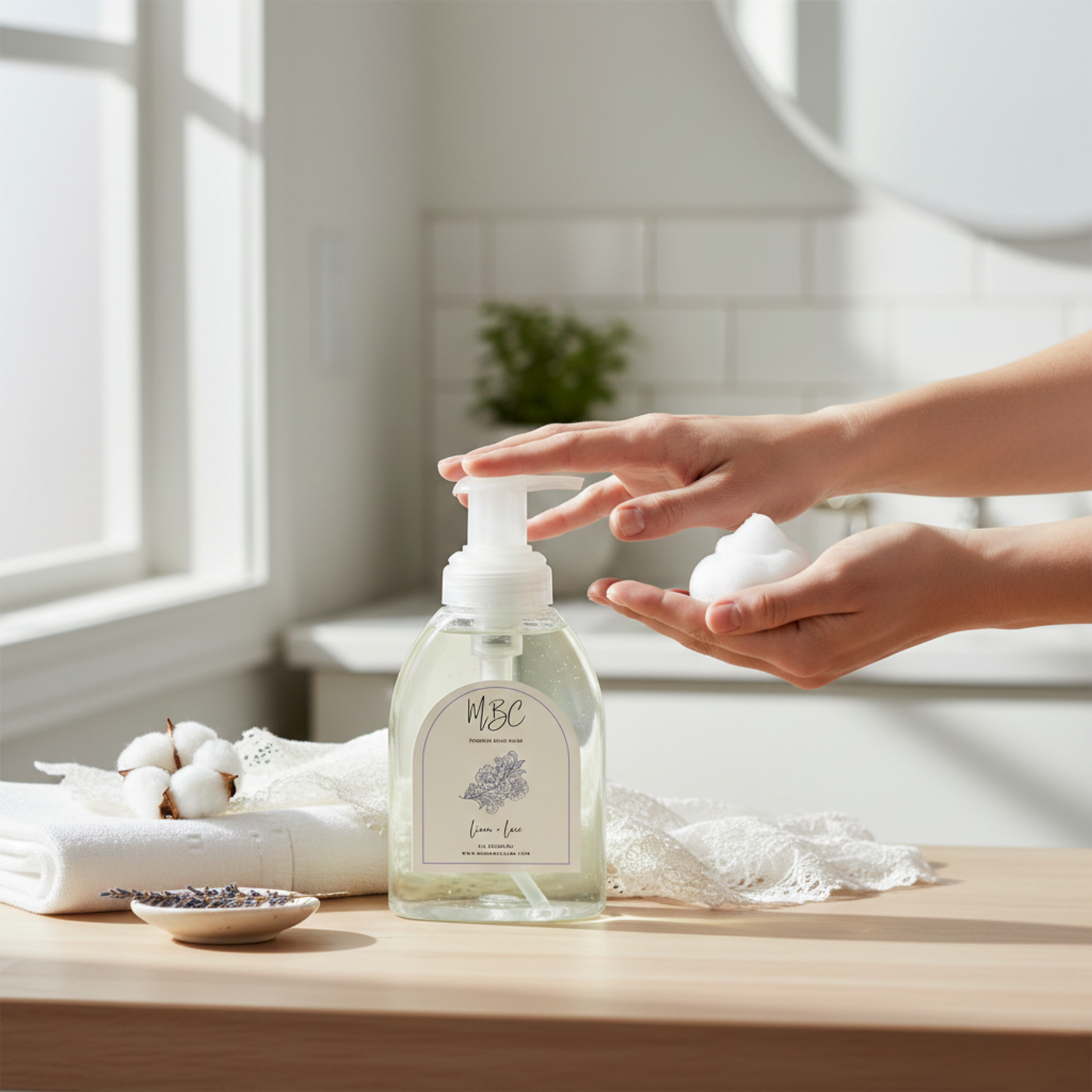 Linen + Lace | PureLather Foaming Hand & Body Soap