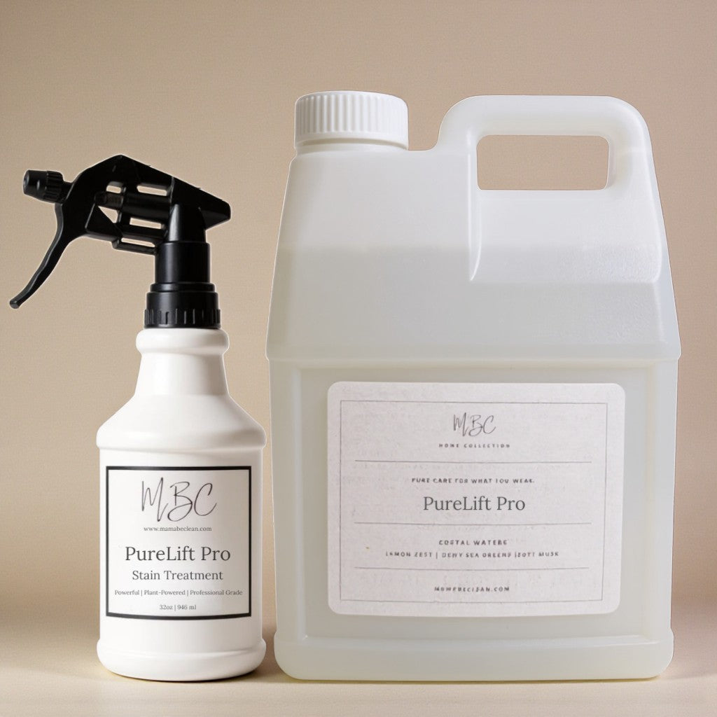 PureLift Pro wholesale stain treatment refill pouch and gallon jug for cleaning businesses.