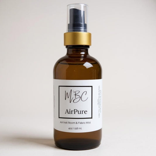 4oz Amber Spray Bottle with Black & Gold Fine Mist | Wholesale