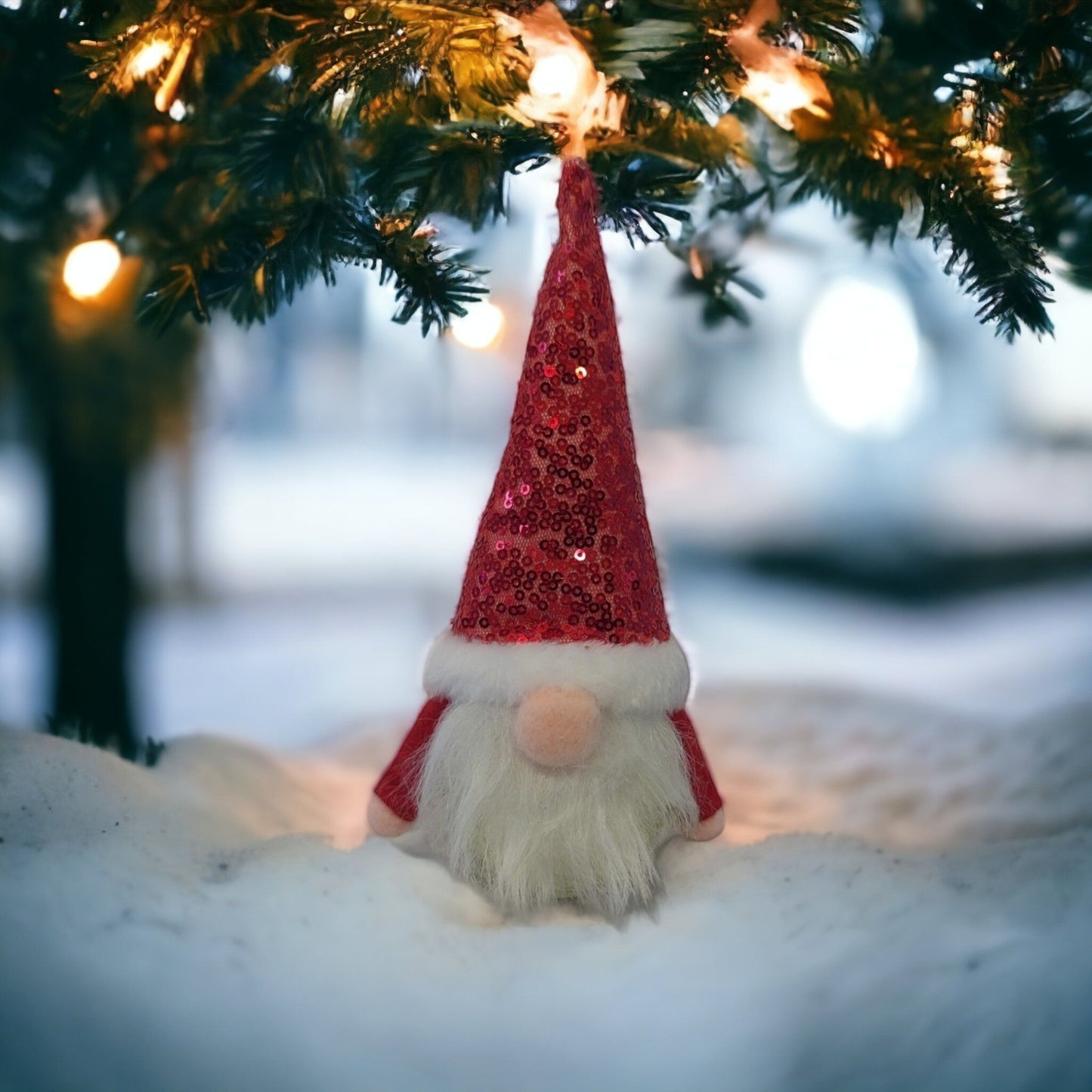 Santa Hat Gnome Jar | Holiday Bath Salts Gift