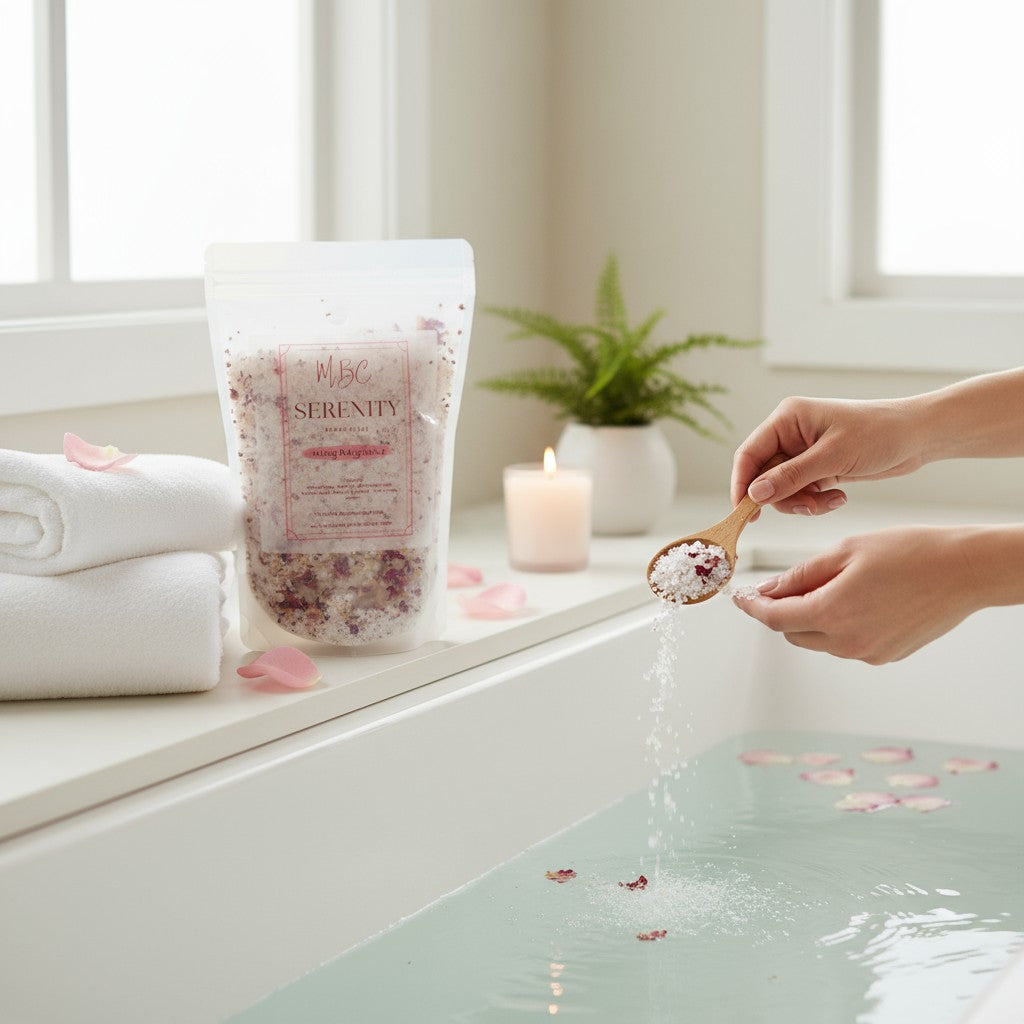 Serenity Luxe Bath Soak | Rose-Infused Relaxation & Balance