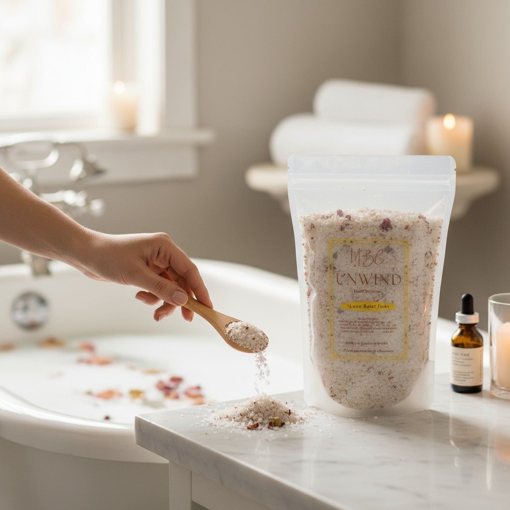 Unwind Bath Soak | Epsom & Pink Himalayan Salts for Relaxation