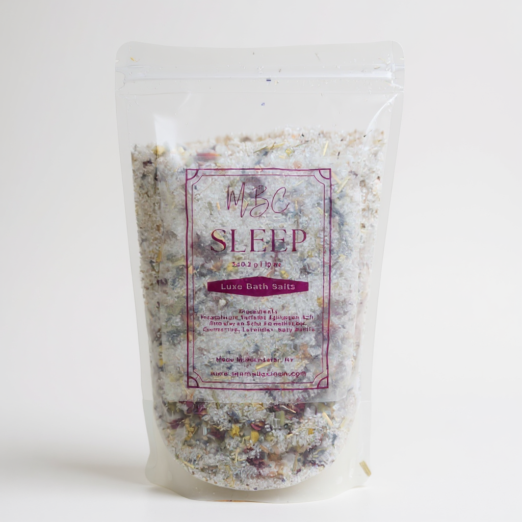 Sleep Luxe Bath Salts | Magnesium, Lavender, Chamomile & Melatonin