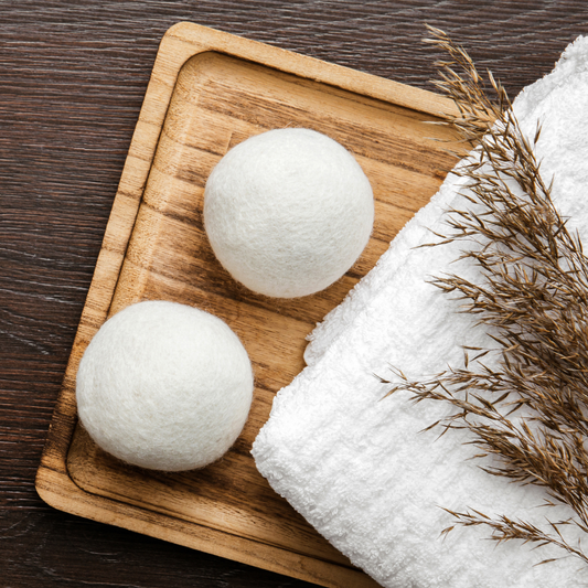 Wool Dryer Balls with Muslin Bag | Eco-Luxury Laundry Care